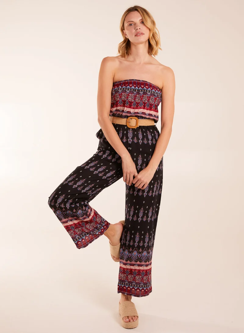 بلو فانيلا Aztec Belted Bandeau Jumpsuit